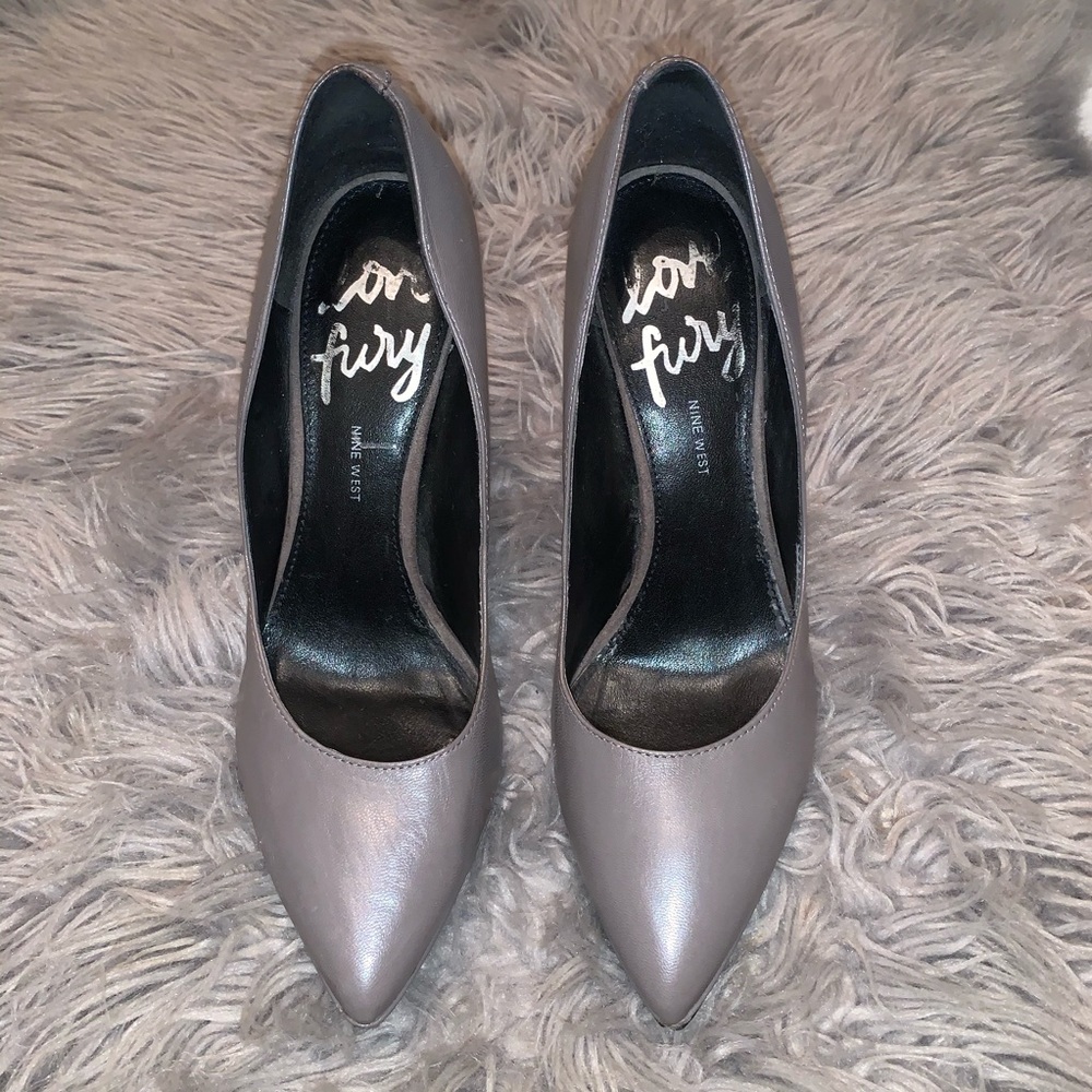 Gray heels | Nine West love fury | size 9